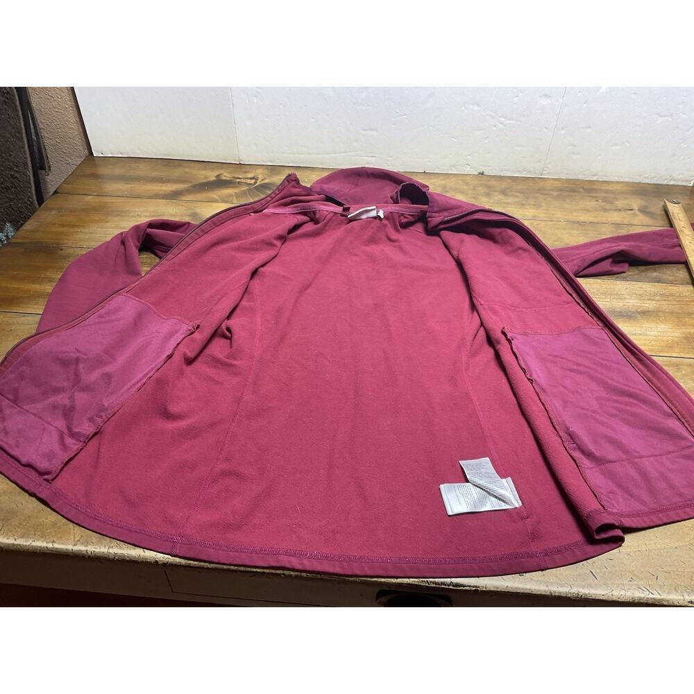 Fjallraven Keb Fleece Hoodie Womens Large Magenta Full Zip Jacket Outdoor Hiking - Picture 8 of 14